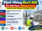 Bijali Vibhag Bharti 2026 for 10th Pass Without Exam